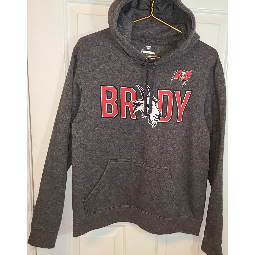 Limited Tampa Bay Bucs Tom Brady TB12 NFL Football Mens M GOAT Pullover Hoodie